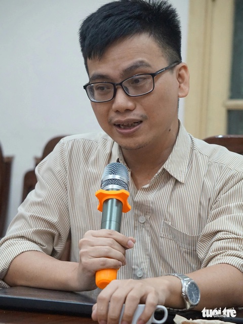 TS Trần Ngọc Hiếu chia sẻ tại hội thảo - Ảnh: T.ĐIỂU TS Trần Ngọc Hiếu chia sẻ tại hội thảo - Ảnh: T.ĐIỂU