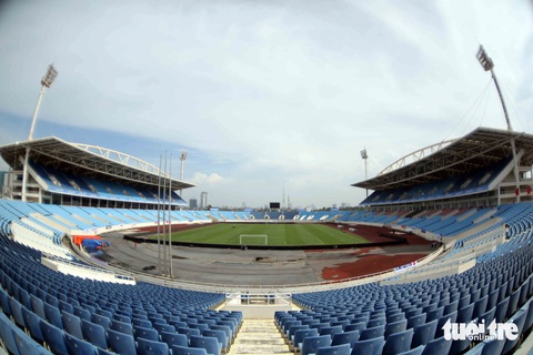 Thể Công - Viettel không được đá trận cuối V-League 2023-2024 trên sân Hàng Đẫy- Ảnh 2. Sân Mỹ Đình là phương án tạm thời của CLB Thể Công - Viettel nhưng cũng không thuê được - Ảnh: N.K.