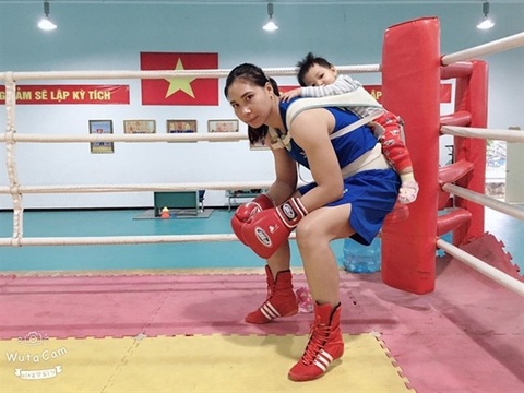 Năm 2018, Hà Thị Linh giành huy chương vàng Đại hội thể thao toàn quốc trong thời gian chăm sóc con bằng sữa mẹ - Ảnh: NVCC Năm 2018, Hà Thị Linh giành huy chương vàng Đại hội thể thao toàn quốc trong thời gian chăm sóc con bằng sữa mẹ - Ảnh: NVCC