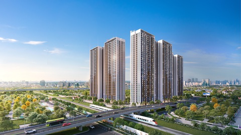 Chìa khóa lý giải sự 'mát tay' của dự án bất động sản- Ảnh 3. Phối cảnh phân khu The Sola Park - dự án Imperia Smart City giai đoạn 2