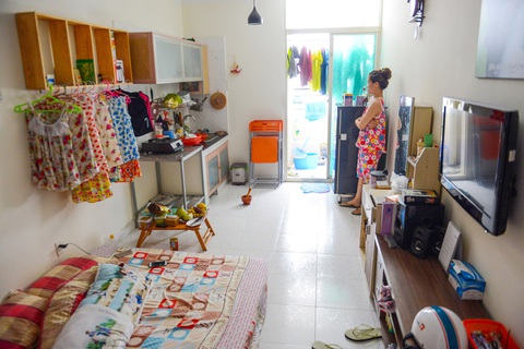 Quy định chỉ tiêu căn hộ 70m² hai người ở: Người dân hay chủ đầu tư được lợi?- Ảnh 1. Một căn hộ có diện tích 22m² ở quận 12, TP.HCM - Ảnh: QUANG ĐỊNH