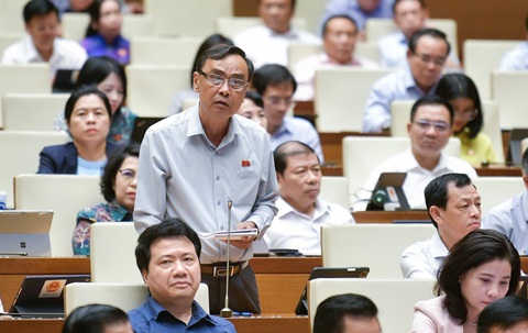 Bộ trưởng Nguyễn Hồng Diên: Hàng gian, hàng giả mà quy trách nhiệm chung cho người đứng đầu rất khó- Ảnh 3. Đại biểu Nguyễn Minh Hoàng (TP.HCM) - Ảnh: GIA HÂN