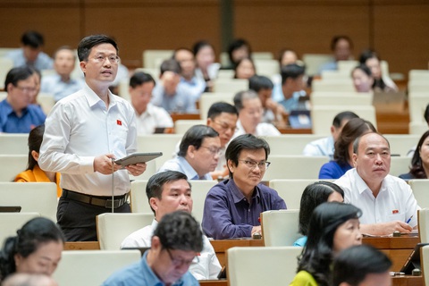 Bộ trưởng Nguyễn Hồng Diên: Hàng gian, hàng giả mà quy trách nhiệm chung cho người đứng đầu rất khó- Ảnh 4. Đại biểu Đỗ Chí Nghĩa (Phú Yên) - Ảnh: GIA HÂN