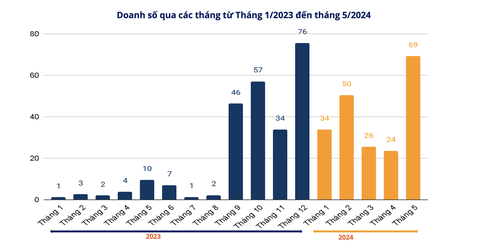 iPhone, Macbook... được kinh doanh ra sao trước khi biến mất khỏi TikTok Shop?- Ảnh 3. Chưa đến nửa năm, doanh số đã đạt mức hơn 83% so với toàn năm 2023 - Ảnh: Metric