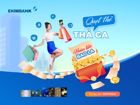 Eximbank khuyến mãi khủng cho chủ thẻ tín dụng- Ảnh 1. Eximbank khuyến mãi khủng cho chủ thẻ tín dụng - Ảnh: Eximbank