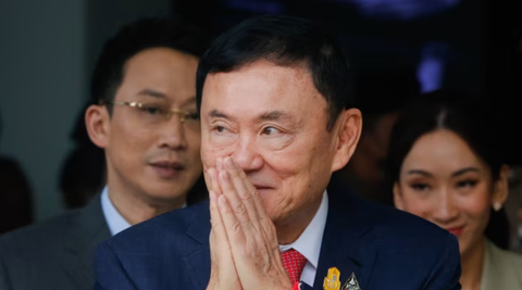 Thủ tướng Thái Lan: Ông Thaksin sẽ không trốn ra nước ngoài nữa- Ảnh 1. Cựu thủ tướng Thái Lan Thaksin Shinawatra - Ảnh: CHAIWAT SUBPRASOM/SOPA IMAGES VI