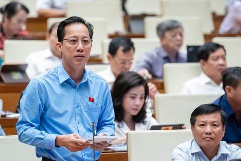 Tổng Kiểm toán Nhà nước: Tập đoàn Thuận An, Phúc Sơn không phải đối tượng được kiểm toán- Ảnh 3. Đại biểu Trịnh Minh Bình (Vĩnh Long) - Ảnh: GIA HÂN