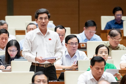 Đại biểu hỏi bộ trưởng: Giải pháp nào để Việt Nam vượt Thái Lan về du lịch?- Ảnh 4. Đại biểu Trần Chí Cường (Đà Nẵng) - Ảnh: GIA HÂN