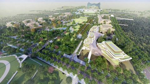 Tổng thống Indonesia: Thủ đô Nusantara đã hoàn thiện đến 80%- Ảnh 3. Thủ đô Nusantara được quảng cáo là một đô thị bền vững và thân thiện với môi trường - Ảnh: BIMP-EAGA