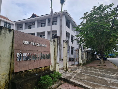 Kiểm điểm giám đốc sở chưa đúng mức độ vi phạm, Tỉnh ủy Quảng Ngãi yêu cầu làm lại- Ảnh 1. Sở Khoa học và Công nghệ Quảng Ngãi, nơi giám đốc sở bị đề nghị xem xét lại việc kiểm điểm - Ảnh: T.M