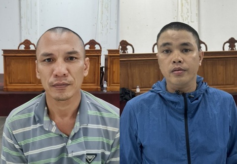 Bắt 4 nghi phạm mua bán người, giải cứu 36 nạn nhân bị lừa 'việc nhẹ lương cao'- Ảnh 2. Lê Thanh Trầm (trái) và Lê Anh Tuấn - Ảnh: CACC