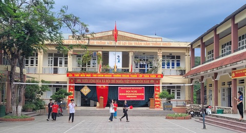 Vụ trường nội trú Mường Lát: Huyện tiếp thu, sửa chữa- Ảnh 1. Một góc Trường phổ thông Dân tộc nội trú THCS Mường Lát (Thanh Hóa) - Ảnh: HÀ ĐỒNG chụp ngày 20-5
