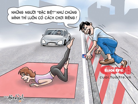 'Người tào lao' luôn có lối đi riêng- Ảnh 1. Người tào lao luôn có lối đi riêng - Tranh: Độc Hành