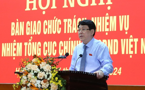 Đại tướng Lương Cường phát biểu tại Hội nghị - Ảnh: TTXVN Đại tướng Lương Cường phát biểu tại hội nghị - Ảnh: TTXVN