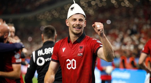 Bảng B Euro 2024: Croatia đe dọa Tây Ban Nha và Ý- Ảnh 4. Albania được xem là kẻ lót đường ở bảng B Euro 2024 - Ảnh: REUTERS