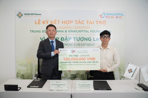 Trung Sơn Pharma và Vinacapital Foundation chung tay ‘vì nhịp đập tương lai’- Ảnh 1. Trung Sơn Pharma phối hợp cùng VCF thực hiện dự án