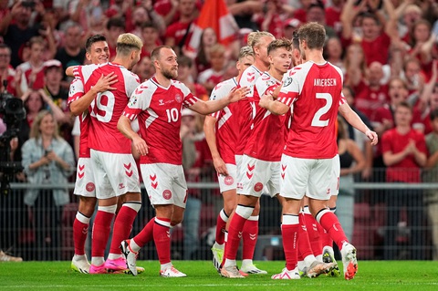 Bảng C Euro 2024: Tuyển Anh và Đan Mạch sáng cửa đi tiếp- Ảnh 2. Đan Mạch hướng đến vị trí thứ 2 bảng đấu - Ảnh: REUTERS