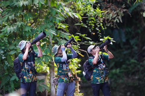 ba tay máy VN đang săn ảnh chim tại Malaysia Birdrace 2024. Ảnh: HUỳnh Thanh Danh Ba tay máy Việt Nam đang săn ảnh chim tại Malaysia Birdrace 2024 - Ảnh: Huỳnh Thanh Danh