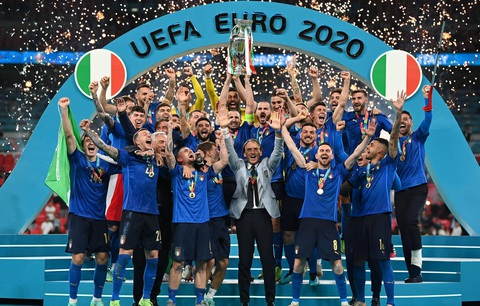 Chân dung ứng viên vô địch Euro 2024: Đừng xem thường tuyển Ý- Ảnh 1. Với tư cách là đương kim vô địch, tuyển Ý là đội khiến nhiều đối thủ phải tôn trọng ở Euro 2024 - Ảnh: UEFA