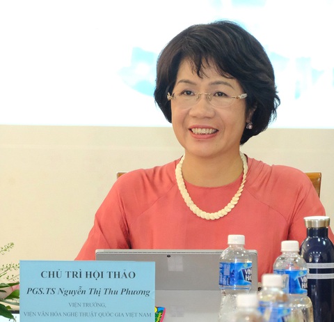 Cải lương mà hát nhép như con rối, phim nhà nước sao cứ thất thu?- Ảnh 2. Bà Nguyễn Thị Thu Phương - viện trưởng Viện Văn hóa Nghệ thuật quốc gia Việt Nam - Ảnh: BTC