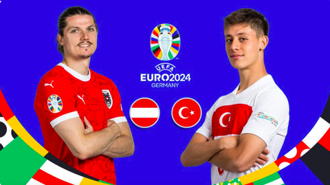 Máy tính soi tỉ số Euro 2024: Áo sẽ thắng Thổ Nhĩ Kỳ 2-1- Ảnh 1. Máy tính dự đoán đội tuyển Áo sẽ thắng Thổ Nhĩ Kỳ trong cuộc đối đầu tại vòng 16 đội Euro 2024 lúc 2h ngày 3-7 - Ảnh: UEFA