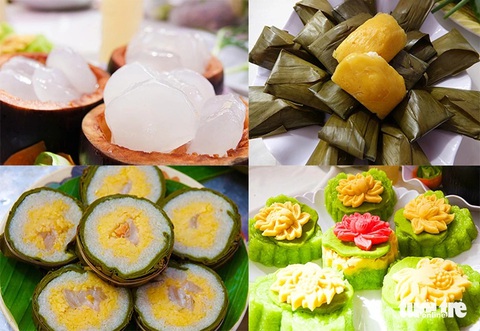 Hơn 100 món ăn ngon ở Hà Tiên phục vụ khách du lịch- Ảnh 4. Đầy đủ các loại bánh của người dân Nam Bộ hội tụ về TP Hà Tiên để phục vụ khách du lịch - Ảnh: CHÍ CÔNG
