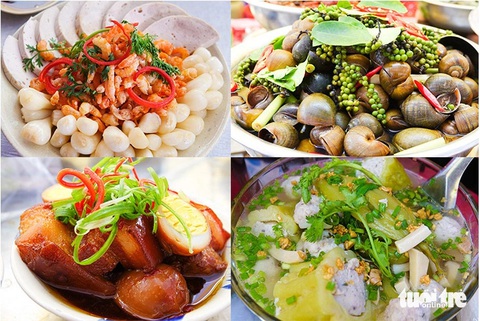 Hơn 100 món ăn ngon ở Hà Tiên phục vụ khách du lịch- Ảnh 5. Thịt kho trứng, canh khổ qua dồn thịt và dưa kiệu... là món ăn mang đậm nét văn hóa của người dân miền Tây - Ảnh: CHÍ CÔNG