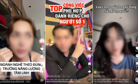 Quá lo vì giới trẻ chọn ngành nghề theo... bói bài, thần số học- Ảnh 1. Một số clip tư vấn hướng nghiệp dựa vào thần số học, bài tarot trên mạng xã hội - Ảnh chụp màn hình