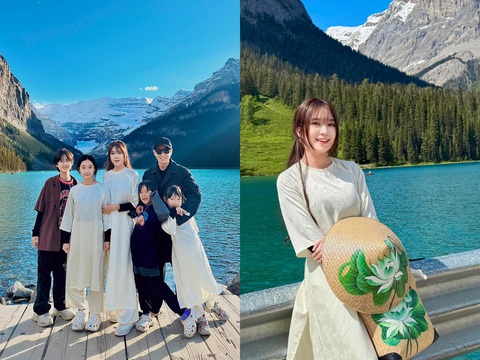 Gia đình Lý Hải - Minh Hà du lịch tại Calgary, Canada - Ảnh: FBNV Gia đình Lý Hải - Minh Hà du lịch tại Calgary, Canada - Ảnh: FBNV