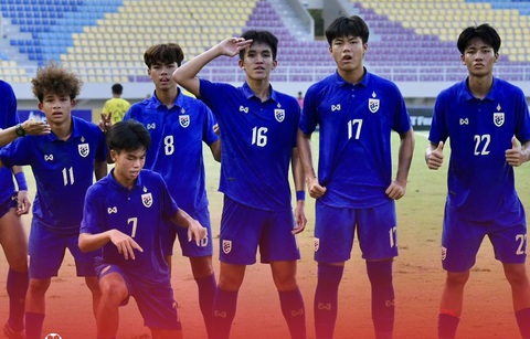 U16 Việt Nam thất bại trước Thái Lan ở phút bù giờ- Ảnh 2. U16 Thái Lan sẽ gặp Indonesia hoặc Úc ở trận chung kết - Ảnh: FAThailand
