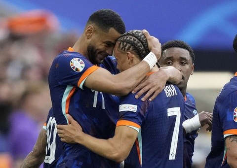 Máy tính soi tỉ số Euro 2024: Hòa 2-2, Anh thắng Hà Lan trên chấm luân lưu- Ảnh 2. Tuyển Hà Lan được dự đoán sẽ dừng bước ở bán kết Euro 2024 - Ảnh: REUTERS