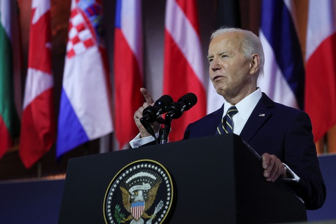 Các đồng minh và đối tác sẽ quan sát Tổng thống Mỹ Joe Biden tại cuộc thượng đỉnh NATO tại Washington từ ngày 9-7 - Ảnh: REUTERS Các đồng minh và đối tác sẽ quan sát Tổng thống Mỹ Joe Biden tại cuộc thượng đỉnh NATO ở Washington từ ngày 9-7 - Ảnh: REUTERS