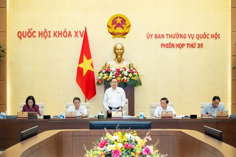 Chủ tịch Quốc hội Trần Thanh Mẫn nói về 2 diễn đàn 'rất mới, lần đầu Quốc hội thực hiện'- Ảnh 3. Quang cảnh phiên họp - Ảnh: GIA HÂN