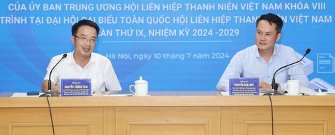Hiến kế cho Hội LHTN Việt Nam: Huy động thanh niên ở nước ngoài- Ảnh 1. Hội nghị lấy ý kiến góp ý dự thảo báo cáo văn kiện Đại hội đại biểu toàn quốc Hội Liên hiệp thanh niên Việt Nam lần thứ IX, nhiệm kỳ 2024 - 2029 - Ảnh: LÂM HẢI
