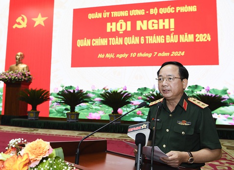 Quân đội thi đua chào mừng 80 năm ngày thành lập- Ảnh 1. Thượng tướng Trịnh Văn Quyết - chủ nhiệm Tổng cục Chính trị Quân đội nhân dân Việt Nam - Ảnh: TUẤN NGUYỄN