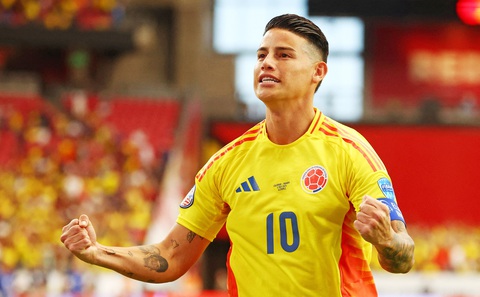 Sự xuất sắc của James Rodríguez giúp Colombia tạo nên khác biệt ở Copa America 2024 - Ảnh: Reuters Sự xuất sắc của James Rodríguez giúp Colombia tạo nên khác biệt ở Copa America 2024 - Ảnh: Reuters