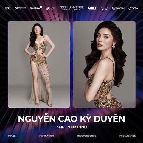 Chấn động: Hoa hậu đi thi hoa hậu, Kỳ Duyên ghi danh Miss Universe Vietnam 2024- Ảnh 1. Hình hiệu của Kỳ Duyên tại Miss Universe Vietnam 2024