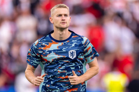 Man United săn đón trung vệ bị Hà Lan 'hắt hủi' tại Euro 2024- Ảnh 1. De Ligt là mục tiêu chuyển nhượng hàng đầu của Man United - Ảnh: GETTY