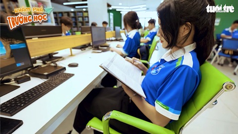 19h tối nay 11-7, Trường đại học Văn Hiến lên sóng Khám phá trường học- Ảnh 6. Một cảnh quay trong chương trình Khám phá trường học tại Trường đại học Văn Hiến phát sóng ngày 11-7