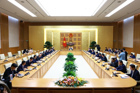 Đại sứ Trung Quốc Hùng Ba sắp kết thúc nhiệm kỳ tại Việt Nam- Ảnh 5. Toàn cảnh cuộc tiếp và trao đổi toàn diện của Thủ tướng Phạm Minh Chính với Đại sứ Trung Quốc Hùng Ba - Ảnh: VGP