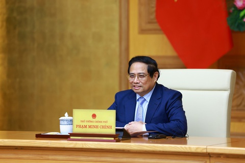 Đại sứ Trung Quốc Hùng Ba sắp kết thúc nhiệm kỳ tại Việt Nam- Ảnh 2. Thủ tướng Phạm Minh Chính tại cuộc tiếp Đại sứ Hùng Ba - Ảnh: VGP