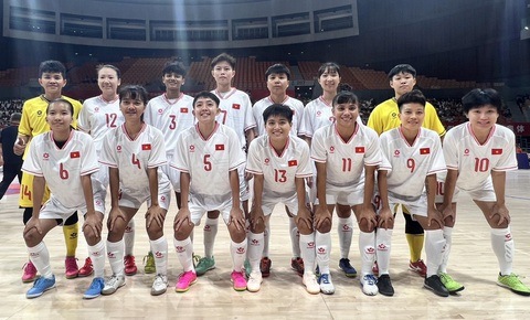Tuyển futsal nữ Việt Nam thắng cách biệt Trung Quốc- Ảnh 2. Đội tuyển futsal nữ Việt Nam - Ảnh: VFF