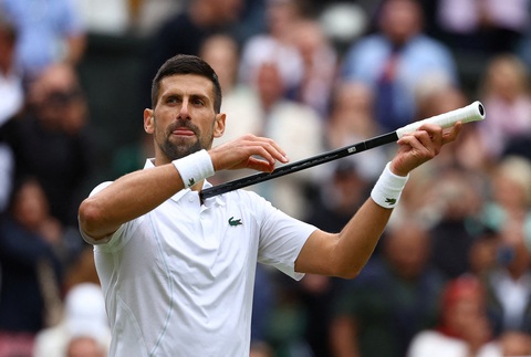 'Đại chiến' Djokovic - Alcaraz ở chung kết Wimbledon 2024- Ảnh 1. Djokovic vào chung kết Wimbledon, hướng tới danh hiệu Grand Slam thứ 25 trong sự nghiệp - Ảnh: REUTERS