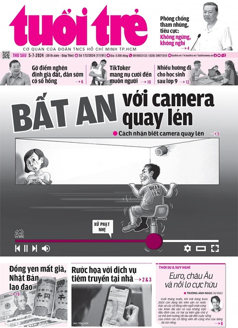 Thiết bị dò camera quay lén sốt hàng chợ mạng- Ảnh 3. Báo Tuổi Trẻ phản ảnh về sự bất an với nạn quay lén tràn lan hiện nay