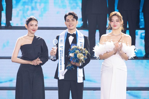 Phạm Tuấn Ngọc trở thành Mr World Vietnam đầu tiên- Ảnh 3. Võ Minh Toại đoạt ngôi Á vương 1, anh được đánh giá cao với phong thái điềm tĩnh, ngoại hình sáng. Anh dày dặn kinh nghiệm biểu diễn khi từng giành giải Á quân The Face Vietnam 2023.
