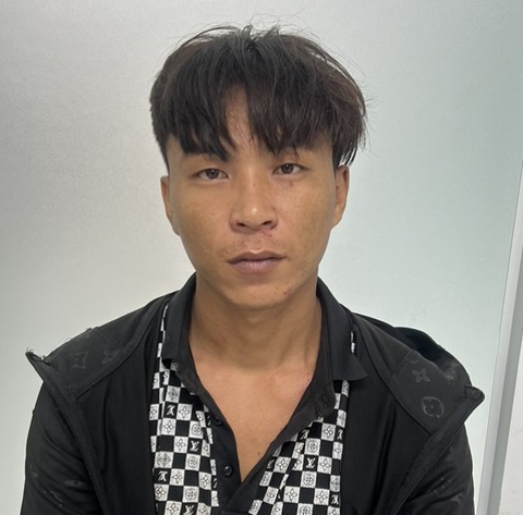 Nghi phạm Hận bị tạm giữ vì đâm chết người - Ảnh: A.H. Nghi phạm Hận bị tạm giữ vì đâm chết người - Ảnh: A.H.