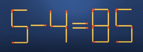 Thử tài IQ: Di chuyển một que diêm để 0-4+2=8 thành phép tính đúng- Ảnh 3.