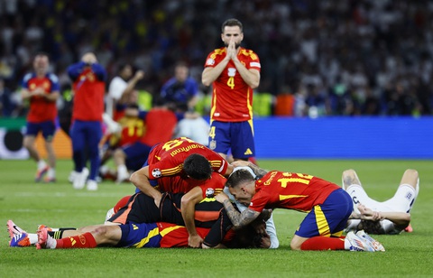 Tuyển Tây Ban Nha vô địch Euro 2024- Ảnh 1. Đánh bại tuyển Anh, Tây Ban Nha vô địch Euro 2024 - Ảnh: REUTERS