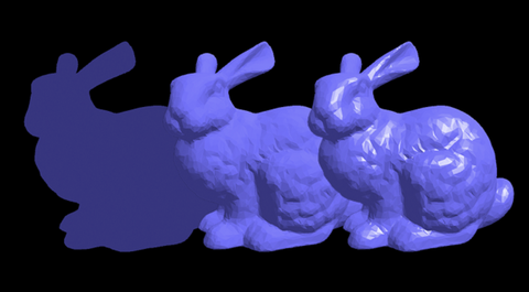 Từ một bài tập về nhà, kỹ sư Việt tạo ra nền tảng ngành đồ họa 3D- Ảnh 2. Từ trái qua: ảnh 2D, ảnh 3D không đổ bóng, ảnh 3D có Phong shading.