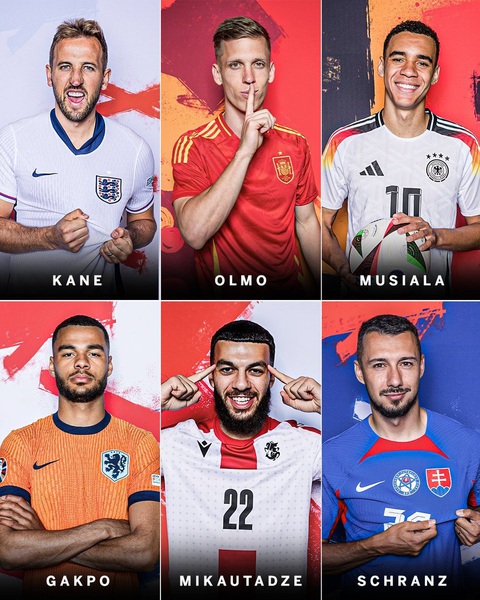 6 cầu thủ đoạt Chiếc giày vàng Euro 2024- Ảnh 1. Sáu cầu thủ đoạt Chiếc giày vàng Euro 2024